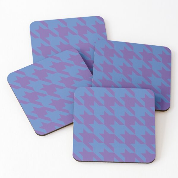 Item preview, Blue violet houndstooth pattern designed and sold by LinDraws.