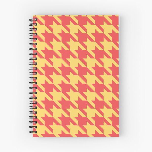 Item preview, Red orange and yellow houndstooth pattern designed and sold by LinDraws.
