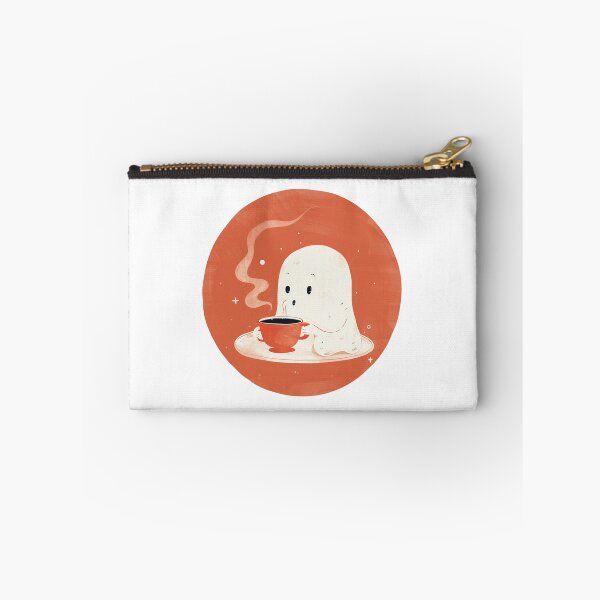 Item preview, Coffee-Loving Ghost - Ghostie in the Fall designed and sold by MedvedMagazine.