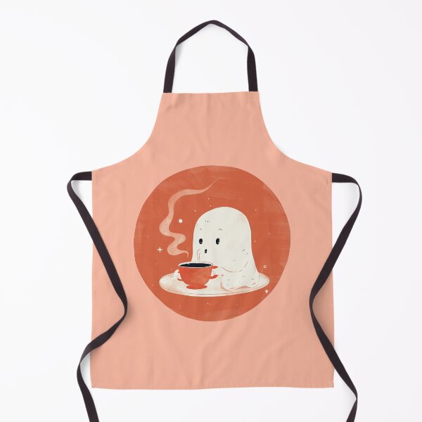 Item preview, Coffee-Loving Ghost - Ghostie in the Fall designed and sold by MedvedMagazine.