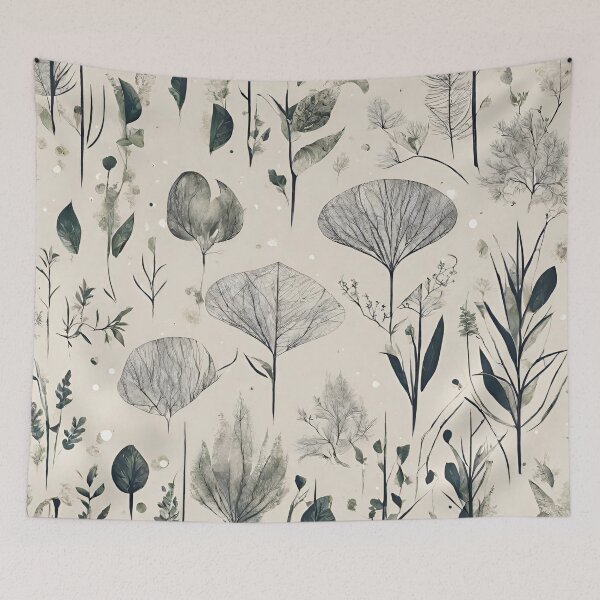 Item preview, Estilo textil hojas designed and sold by Mari67-Ink.