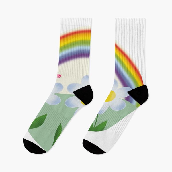 Item preview, cute flowers and rainbow designed and sold by LiudmylaMaika.