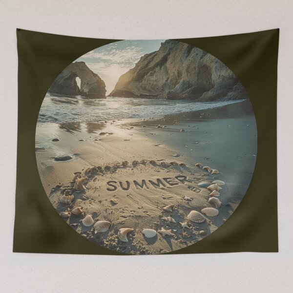 Item preview, Summer Splendor: Coastal Cliffside Capture designed and sold by Ace Apparel  Attire.