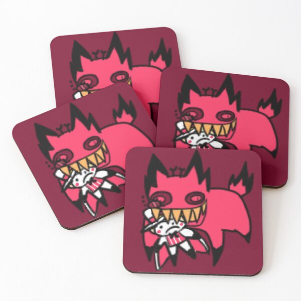Aperçu de l'œuvre Le chat maudit Alastor avec Lucifer Hazbin Hotel créée et vendue par Alpinkpaca.