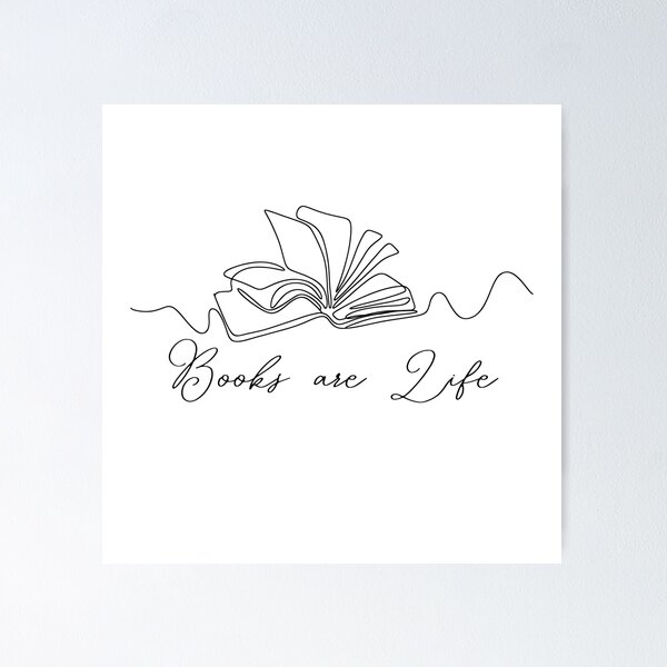 Item preview, Books are Life designed and sold by WearyWhimsy.