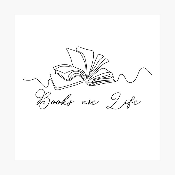 Item preview, Books are Life designed and sold by WearyWhimsy.
