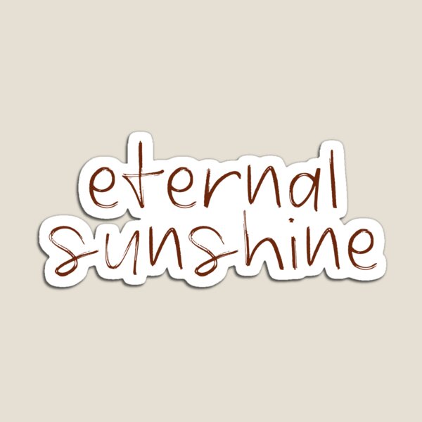 Aperçu de l'œuvre eternal sunshine sticker brown créée et vendue par StudioLuckys.
