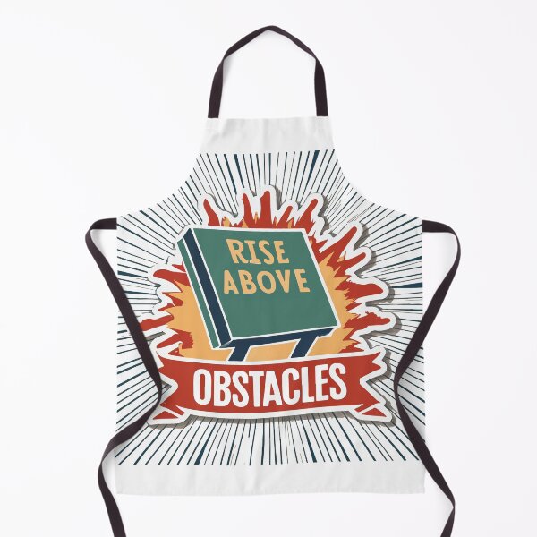 Item preview, Rise Above Obstacles Retro Track and Field Sticker designed and sold by NiftyWrx.