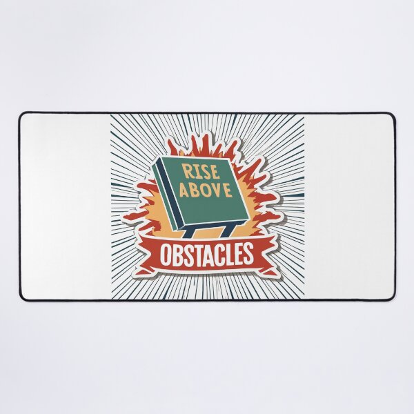 Item preview, Rise Above Obstacles Retro Track and Field Sticker designed and sold by NiftyWrx.