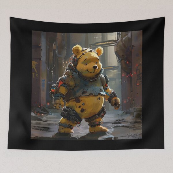 Item preview, Classic Vintage Bear Cyberpunk Art Style designed and sold by PoohsCompany.