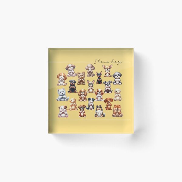 Item preview, I LOVE DOGS designed and sold by bridgetscollect.
