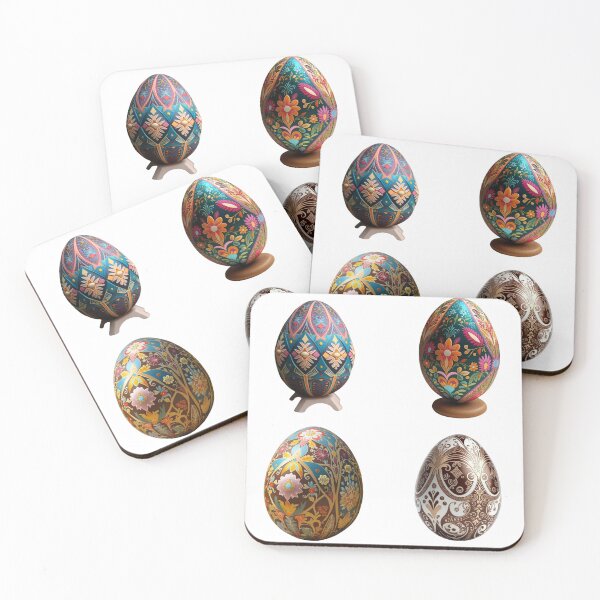 Item preview, Easter eggs Ukranian Pysanka style sticker pack designed and sold by Ellimade.