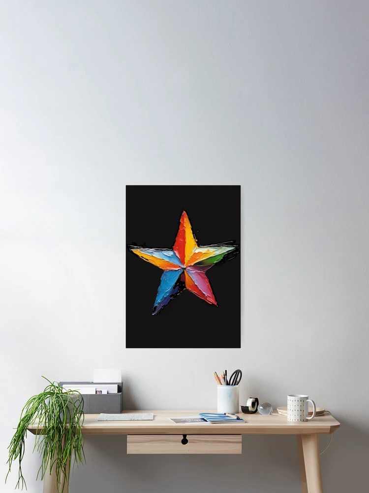 Thumbnail 2 of 3, Poster, Star one designed and sold by BubbleTextBox.