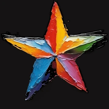 Artwork thumbnail, Star one by BubbleTextBox