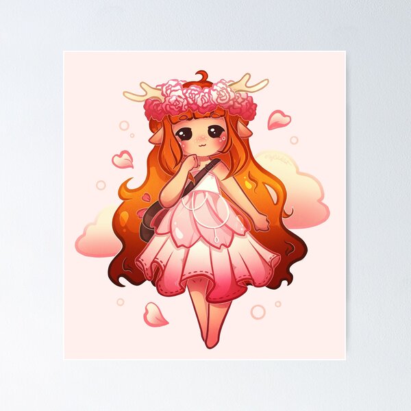 Item preview, Sweet Springtime Deer Chibi designed and sold by heysoleilart.