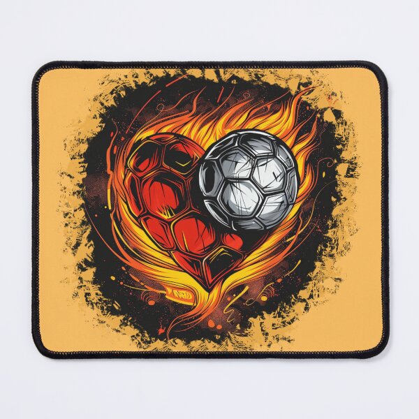 Item preview, soccer heartbeat designed and sold by SplashPixel.