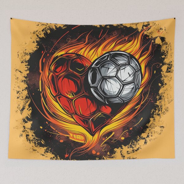 Artikelvorschau, Fußball-Herzschlag entworfen und verkauft von SplashPixel.