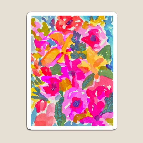 Item preview, Striking Magenta Floral Pattern  designed and sold by Suzanne Allard Design.