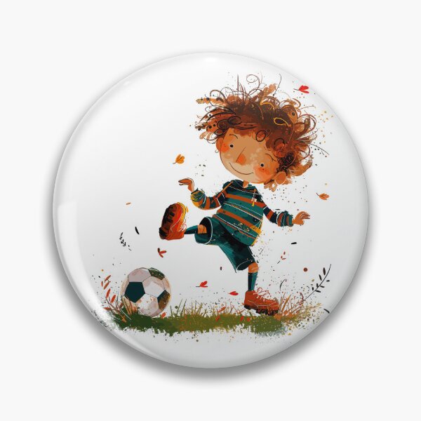 Item preview, Little Boy Playing Soccer designed and sold by Liededrom..