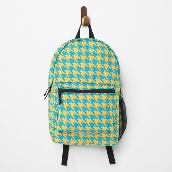 Item preview, Blue and yellow houndstooth pattern designed and sold by LinDraws.