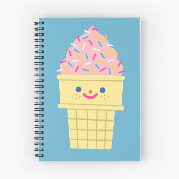 Item preview, Cute smiling kiddie ice cream cone with sprinkles  designed and sold by DryToastStudio.