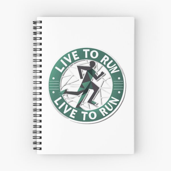 Item preview, Geometric Runner - 'Live to Run' Minimalist Design designed and sold by NiftyWrx.