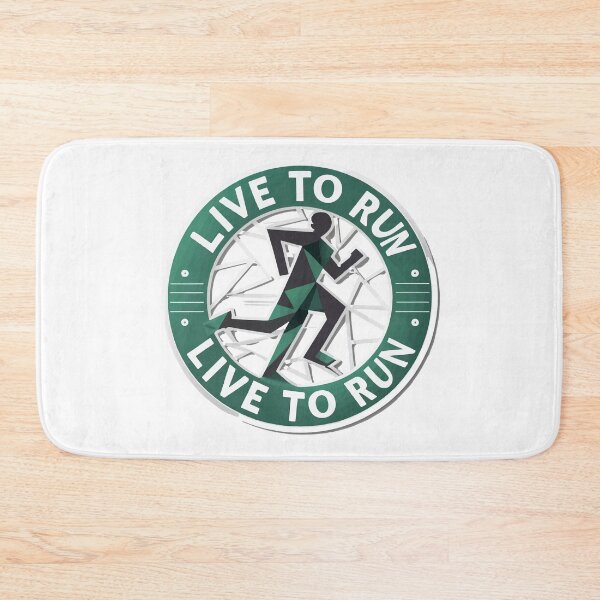 Item preview, Geometric Runner - 'Live to Run' Minimalist Design designed and sold by NiftyWrx.