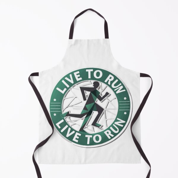 Item preview, Geometric Runner - 'Live to Run' Minimalist Design designed and sold by NiftyWrx.