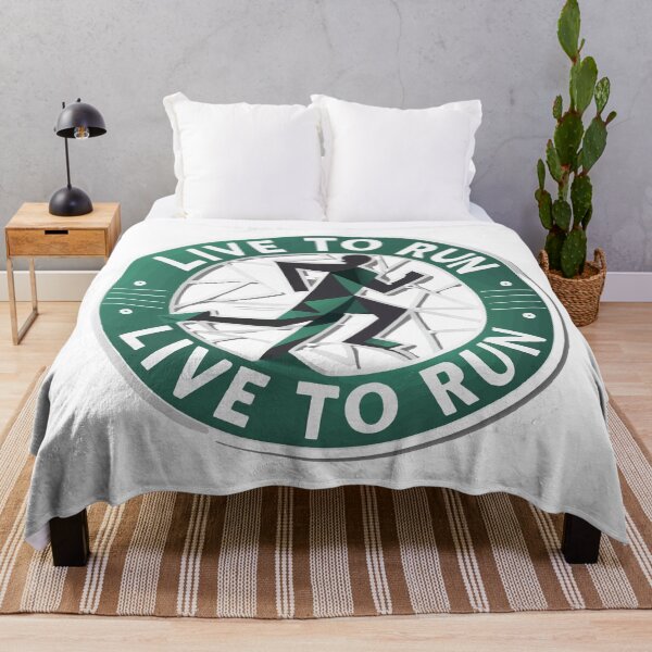 Item preview, Geometric Runner - 'Live to Run' Minimalist Design designed and sold by NiftyWrx.