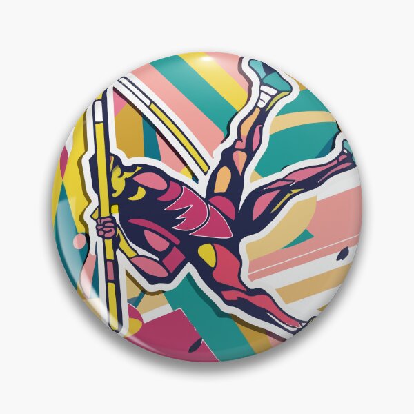 Item preview, Abstract Pole Vaulter - Modern Athletic Design designed and sold by NiftyWrx.