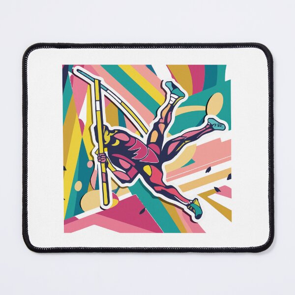 Item preview, Abstract Pole Vaulter - Modern Athletic Design designed and sold by NiftyWrx.