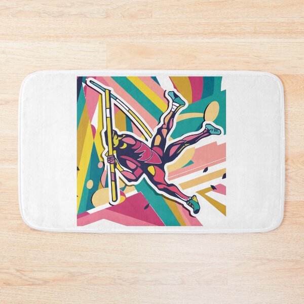 Item preview, Abstract Pole Vaulter - Modern Athletic Design designed and sold by NiftyWrx.