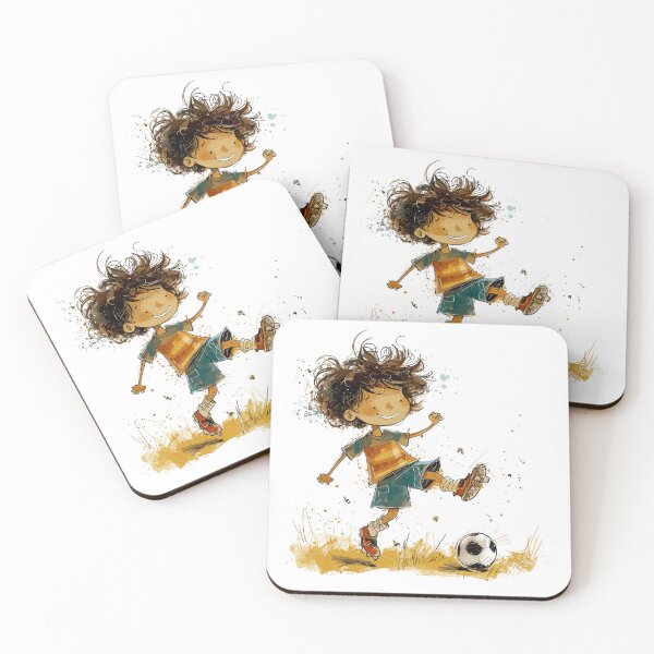 Item preview, Little Boy Playing Soccer designed and sold by Liededrom..
