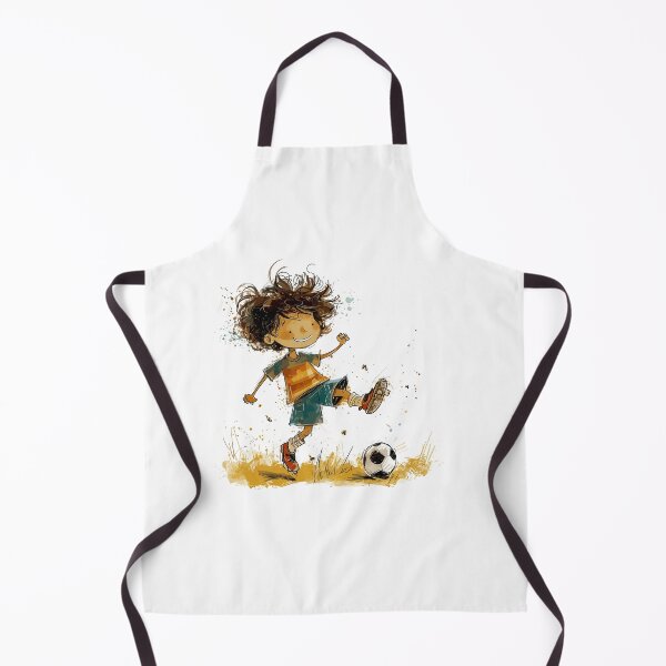 Item preview, Little Boy Playing Soccer designed and sold by Liededrom..
