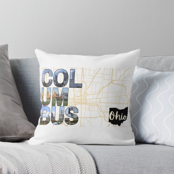 Item preview, Columbus Ohio Postcard - Yellow designed and sold by alicatcreations.
