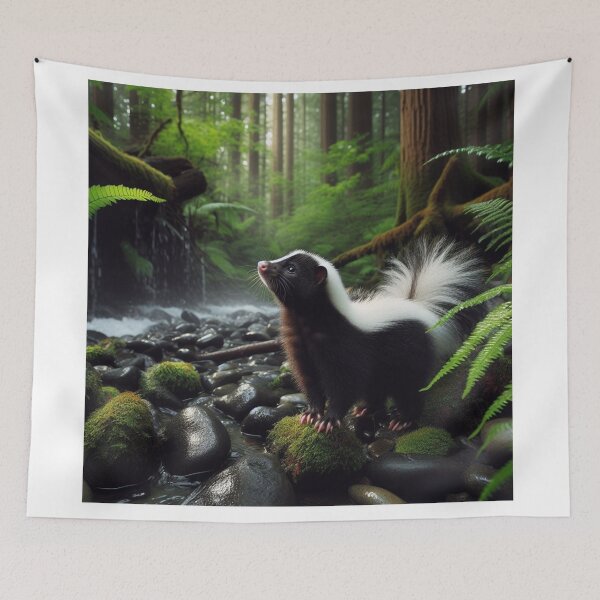 Item preview, Scented Sentry - Skunk's Watchful Posture designed and sold by ProgressMagnet.