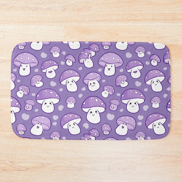 Item preview, Cute Purple Kawaii Mushroom Design for Kids, Teens and Adults designed and sold by 1000Mushrooms.