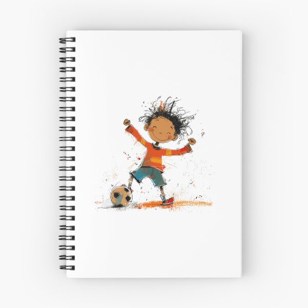 Item preview, Little Boy Playing Soccer designed and sold by Liededrom..