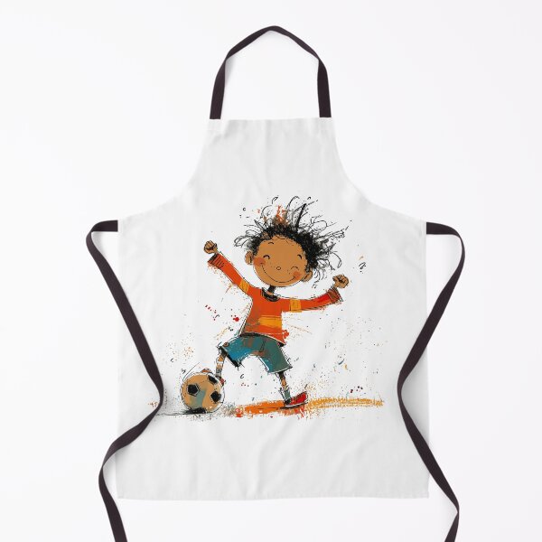 Item preview, Little Boy Playing Soccer designed and sold by Liededrom..