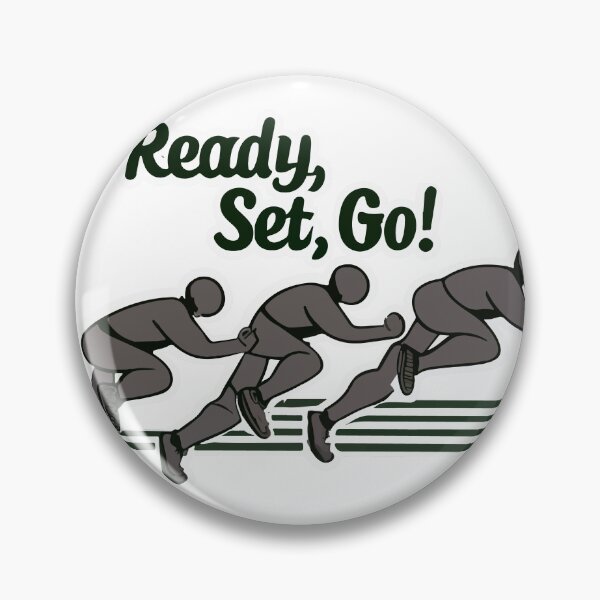 Item preview, Dynamic Sprinters 'Ready, Set, Go!' Illustration designed and sold by NiftyWrx.