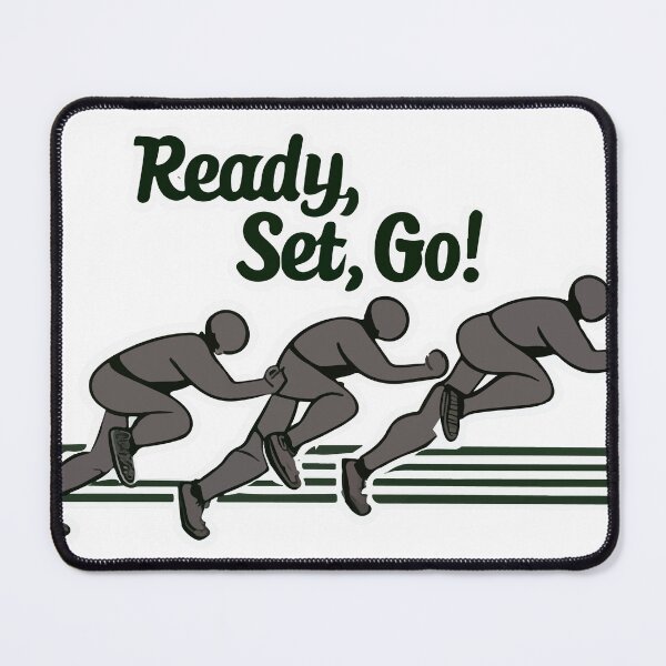 Item preview, Dynamic Sprinters 'Ready, Set, Go!' Illustration designed and sold by NiftyWrx.