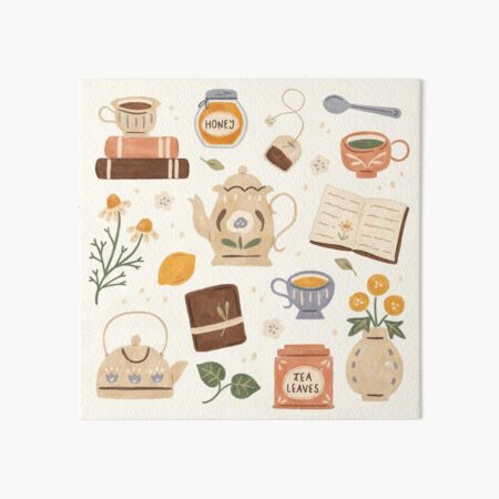 Item preview, Gouache Books and Tea designed and sold by ohjessmarie.