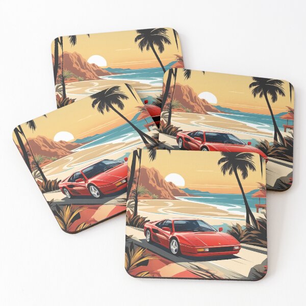 Item preview, Ferrari Testarossa Classic Car Supercar Sports Car Art designed and sold by kakarikihill.