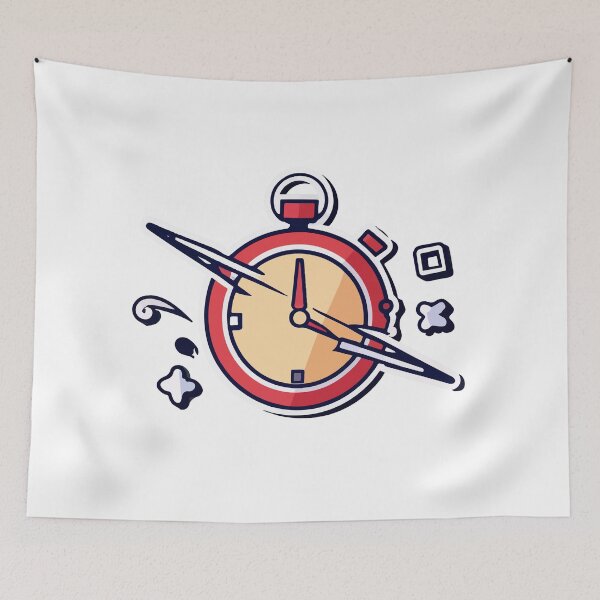 Item preview, Speedy Stopwatch Encompassed by Wind Illustration designed and sold by NiftyWrx.