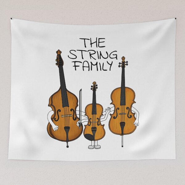Item preview, The String Family, Violin Cello Double Bass Musician Funny designed and sold by doodlerob.