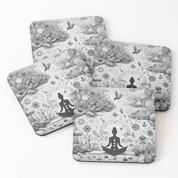 Item preview, yoga namaste meditation designed and sold by CutOriginalArt.