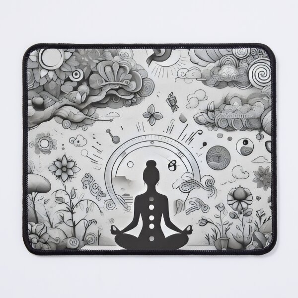 Item preview, yoga namaste meditation designed and sold by CutOriginalArt.
