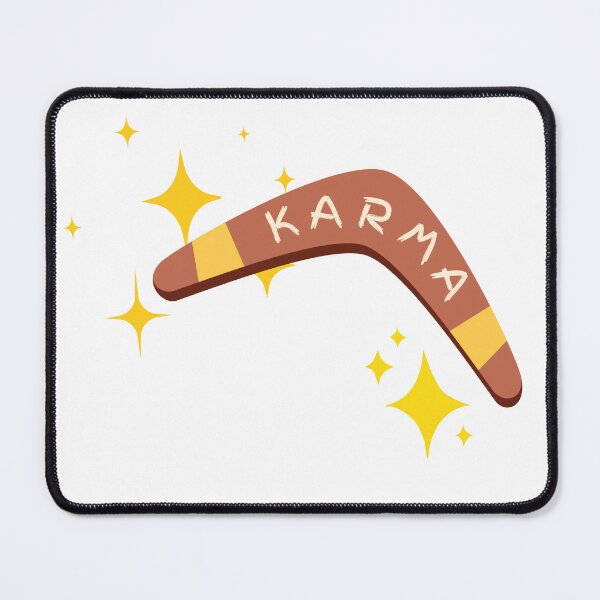 Item preview, Karma comes around boomerang designed and sold by TheMiniMeg.