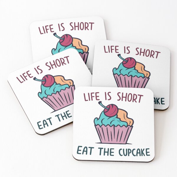 Item preview, Whimsical Cupcake with Cherry & Inspirational Quote designed and sold by NiftyWrx.