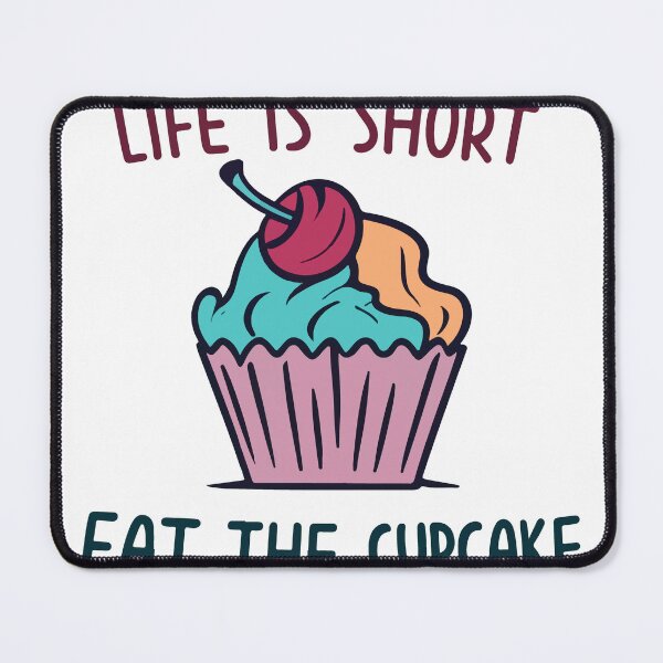Item preview, Whimsical Cupcake with Cherry & Inspirational Quote designed and sold by NiftyWrx.